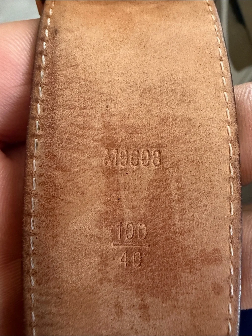 Louis Vuitton Vachetta Leather Belt Strap in Natural Tan